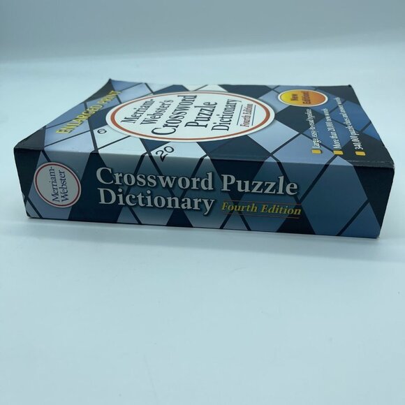 Crossword Puzzle Dictionary Fourth Edition Merriam Websters Enlarged Print - Picture 5 of 9